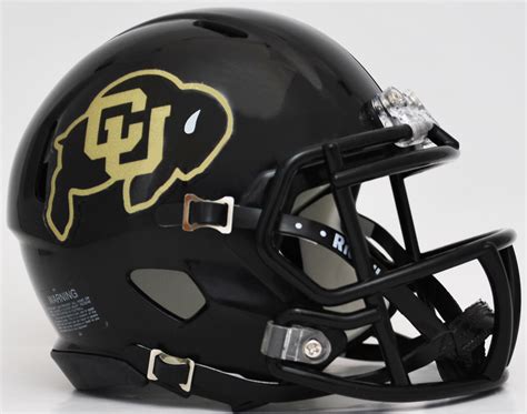 Colorado Buffaloes NCAA Mini Speed Football Helmet "Black" | Football ...