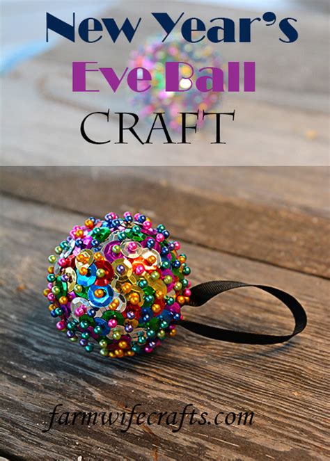 New Year's Eve Ball Craft For Kids - The Farmwife Crafts