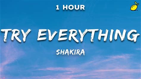 Shakira - Try Everything (Lyrics) - YouTube