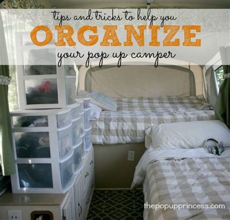 20+ Easy & Creative Pop Up Camper Storage Ideas ⋆ YUGTEATR | Pop up camper, Camping storage ...