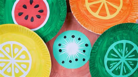 DIY Paper Plate Fruits | Easy Craft - YouTube