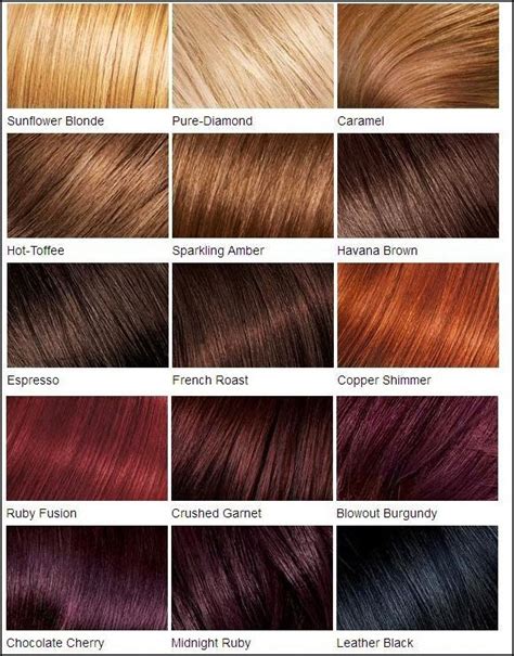 Fall In Love With Hair Color Chart