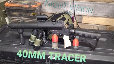 40mm Night Vision Spotter Tracer Rounds. Grenade Launchers after dark ...