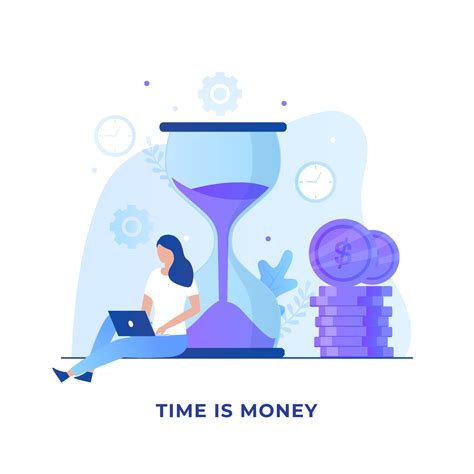 Time is money illustration concept 2174782 Vector Art at Vecteezy