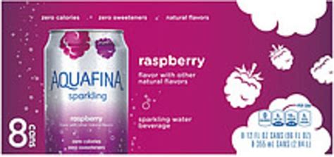 Aquafina Sparkling Raspberry Sparkling Water Beverage - 96 oz ...