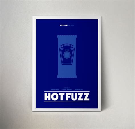 Hot Fuzz movie poster print movie art minimalist movie | Etsy