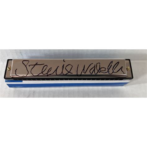 Stevie Wonder Harmonica signed with proof – Awesome Artifacts