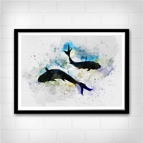 Pisces Sign Print Zodiac Gift Watercolor Wall Art Poster Home - Etsy