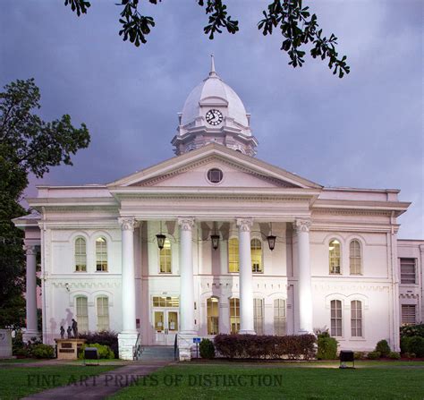 Tuscumbia AL - Colbert County Courthouse Art Print | Brandywine General Store