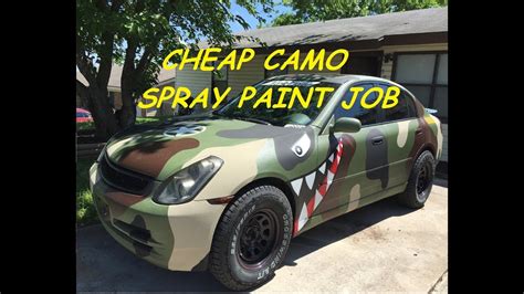 How to spray can paint camo. - YouTube