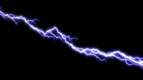 Blue Lightning Thunder on black background. 10887767 Stock Video at Vecteezy