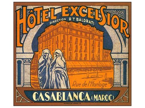 'Hotel Excelsior, Casablanca, Maroc' Premium Giclee Print | AllPosters.com