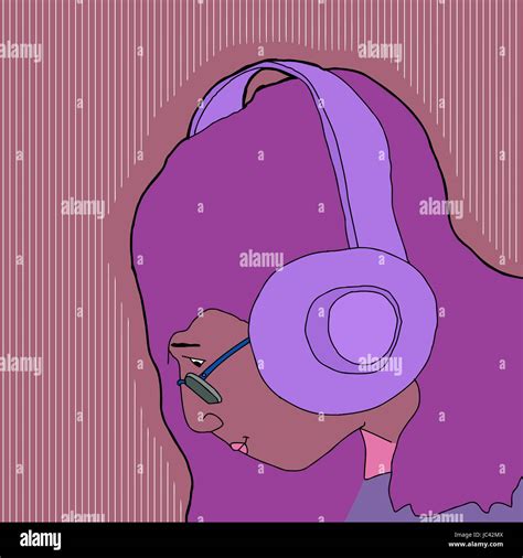 Cartoon dj headset hi-res stock photography and images - Alamy