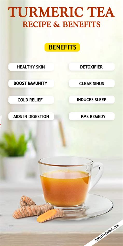 TURMERIC TEA RECIPE AND BENEFITS – The Little Shine