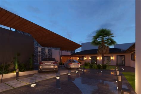 villa garden on Behance