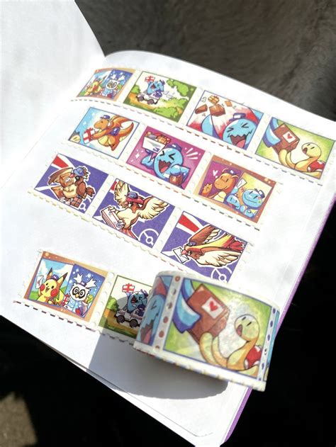 Pokemon Delivery stamps! by BluandRedWires on DeviantArt