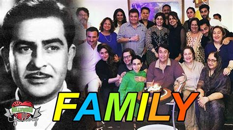 Raj Kapoor Family With Parents, Wife, Son, Daughter, Brother, Sister ...