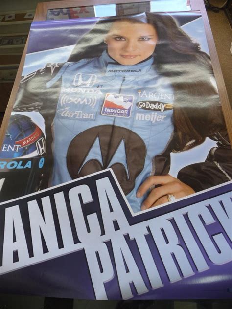 DANICA PATRICK AUTOGRAPH GO DADDY FULL SIZE POSTER 22 BY 34 WITH COA ...