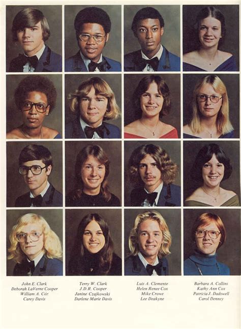 A random page from a 1970's American high school yearbook. : r/pics