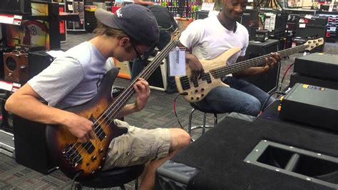 Guitar Center bass shed session Alex Bryant - YouTube