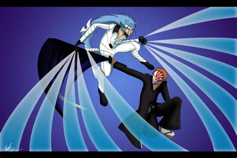 :Commission: Grimmjow vs Ichigo by GuardianOfTheFlame on DeviantArt