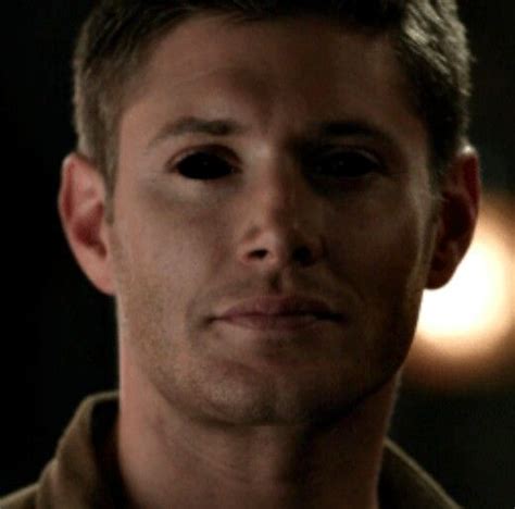 Demon!Dean. "Heya Sammy." Those black eyes change this whole moment ...