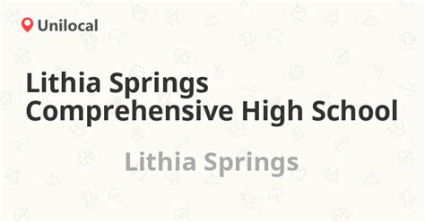 Lithia Springs Comprehensive High School – Lithia Springs, 2520 E County Line Rd (Reviews ...