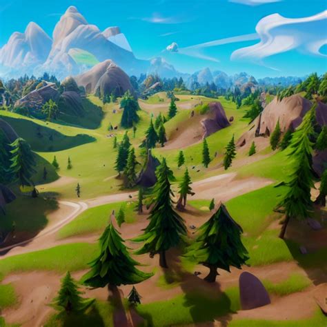 fortnite map, highly detailed, realistic, cinematic | Midjourney