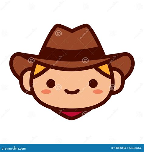 Cowboy Hat Emoji Icon. Trendy Cowboy Hat Emoji Logo Concept On W Vector Illustration ...