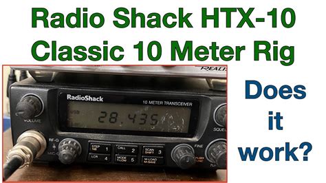 Operating 10 meters with a classic ham rig...the Radio Shack HTX-10 ...