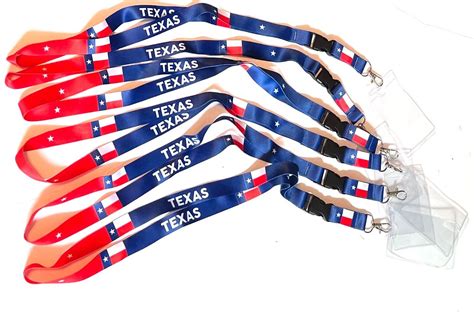 Texas flag lanyards / Badge Holder Reversible | eBay