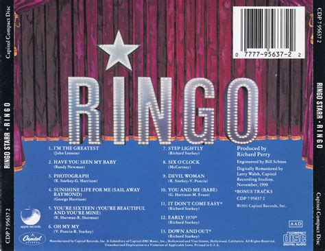 Classic Rock Covers Database: Ringo Starr - Ringo (1973)