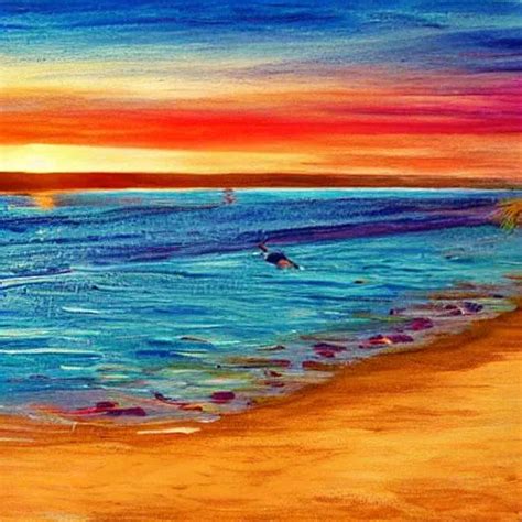 Sunset beach | OpenArt