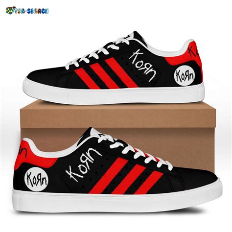 Korn Red Stripes Stan Smith Low Top Shoes - Which place is this bro? in ...