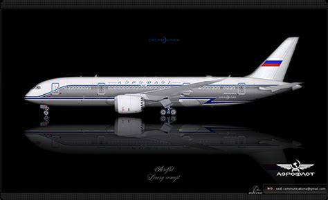 Aeroflot Boeing 787 Dreamliner retro livery concept on Behance