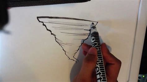 How to Draw a Tornado - Easy Things to Draw - YouTube