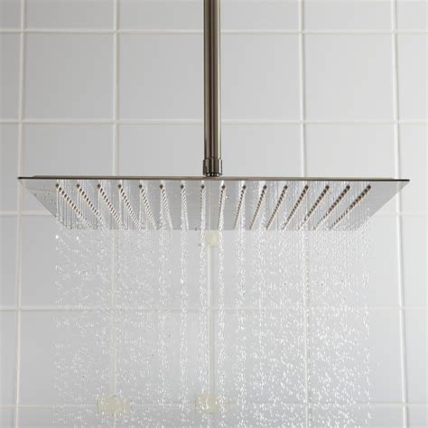 Beveled Square Rainfall Shower Head | Signature Hardware