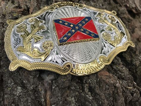 Western Confederate Belt Buckle - Rebel Nation