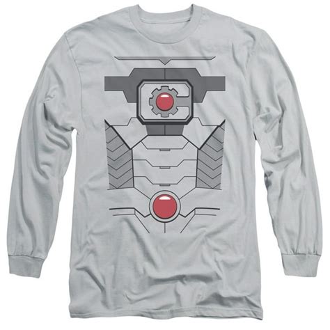 Justice League - Justice League Cyborg Costume Mens Long Sleeve Shirt - Walmart.com - Walmart.com