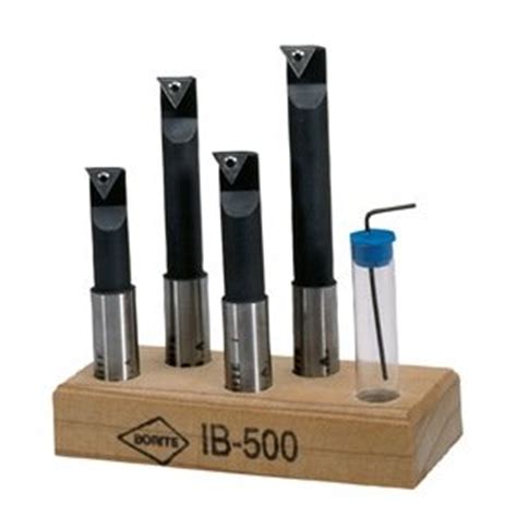 BORITE Indexable Boring Bars 4 Piece Set - MODEL : IB-500 Minimum Bore: 1/2