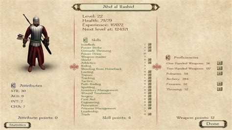 Stats Guide - Mount and Blade