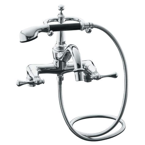 KOHLER Revival 2-Handle Claw Tub Faucet with Hand Shower in Polished Chrome-K-16210-4A-CP - The ...