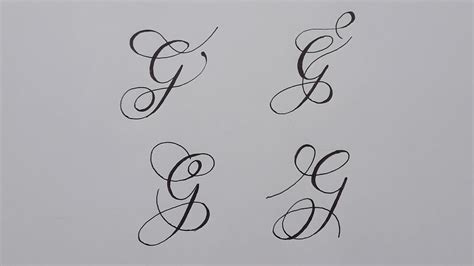 Capital G Calligraphy