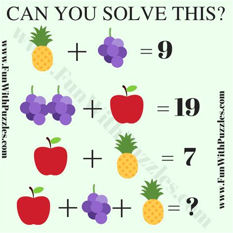 Easy Maths Quiz Puzzle Question for Kids with an Answer