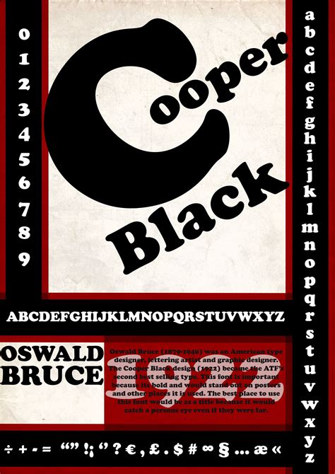 Cooper Black | Cooper black font, Lettering, Typeface design