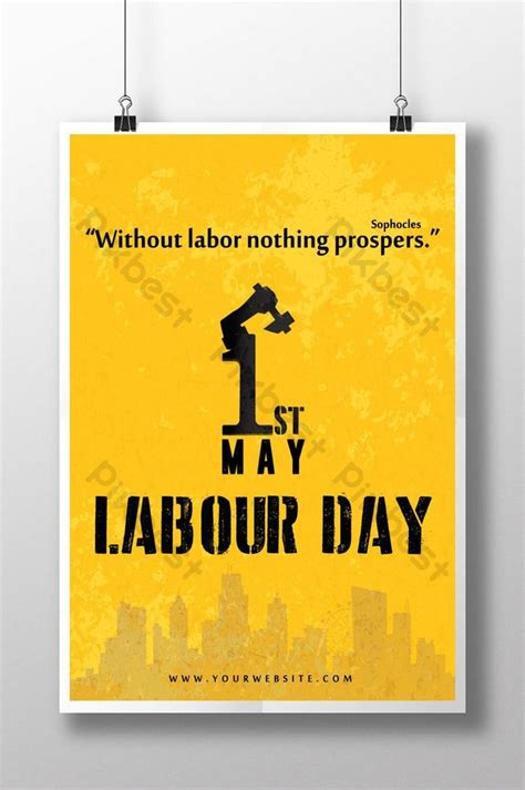 Labor Day Poster 1st May Vector File editable Multipurpose with quote ...