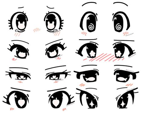 Anime eye shape ideas by RockuSocku on DeviantArt