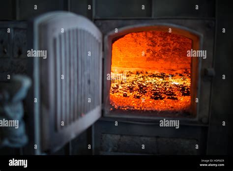 A coal furnace used to power a turbine at a water treatment plant at Tamil Nadu in southern ...