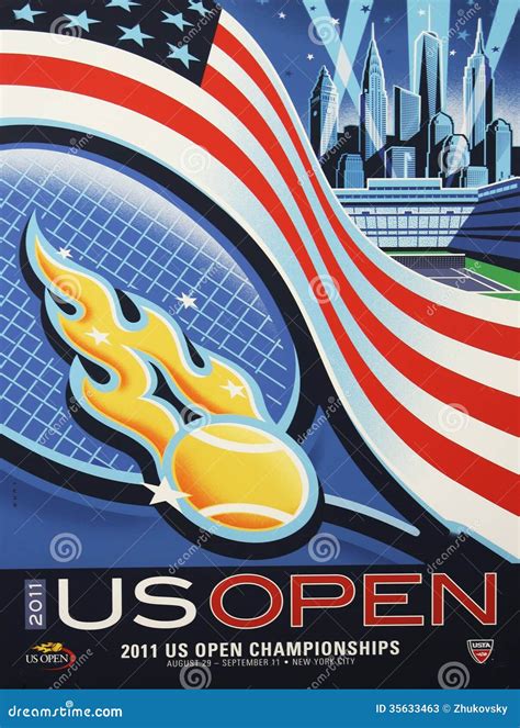 US Open 2011 Poster on Display at the Billie Jean King National Tennis ...