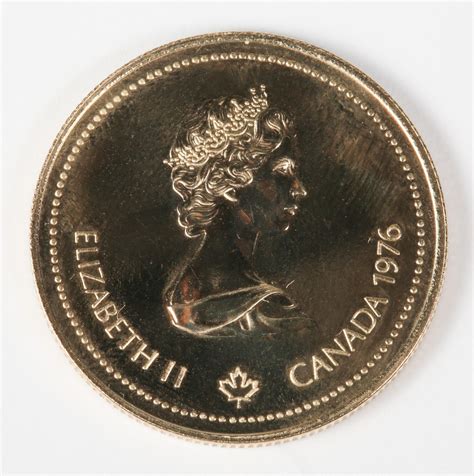 1976 Canadian $100 One Hundred Dollar Elizabeth II Gold Olympic Coin ...